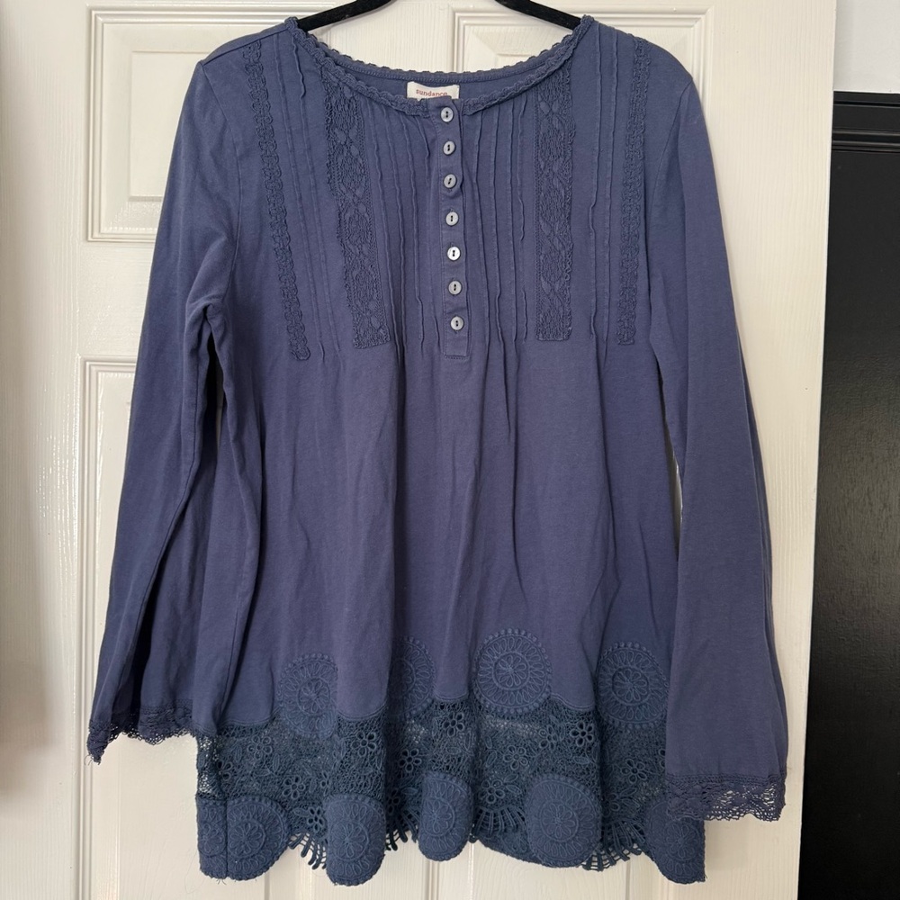 EUC Sundance Women's Tunic with Embroidery and Lace